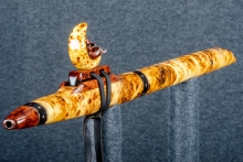 Yellow Cedar Burl Native American Flute, Minor, Mid A#-4, #P2I (1)